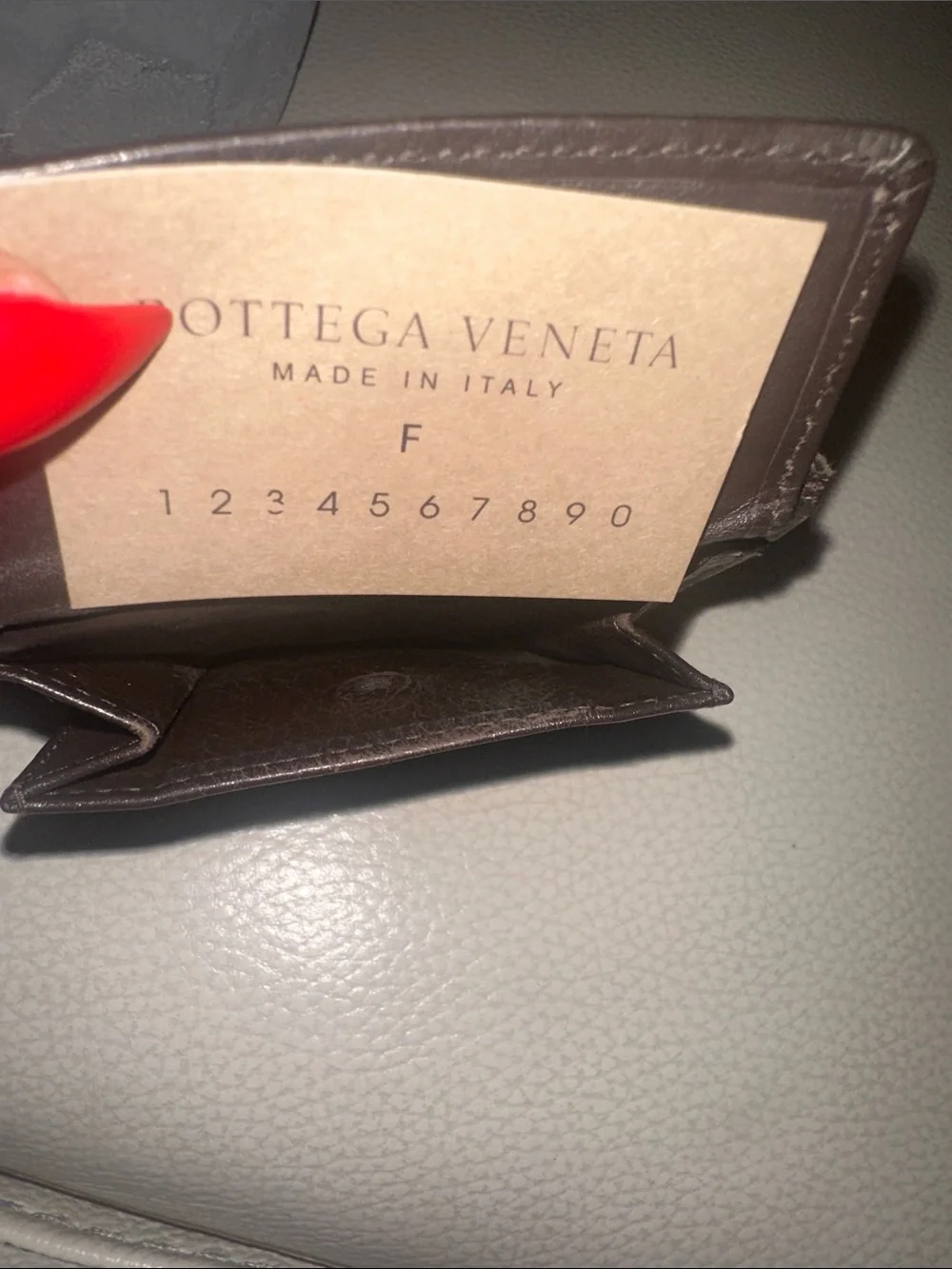 Bottega Veneta Dark Brown Intrecciato Leather Wallet